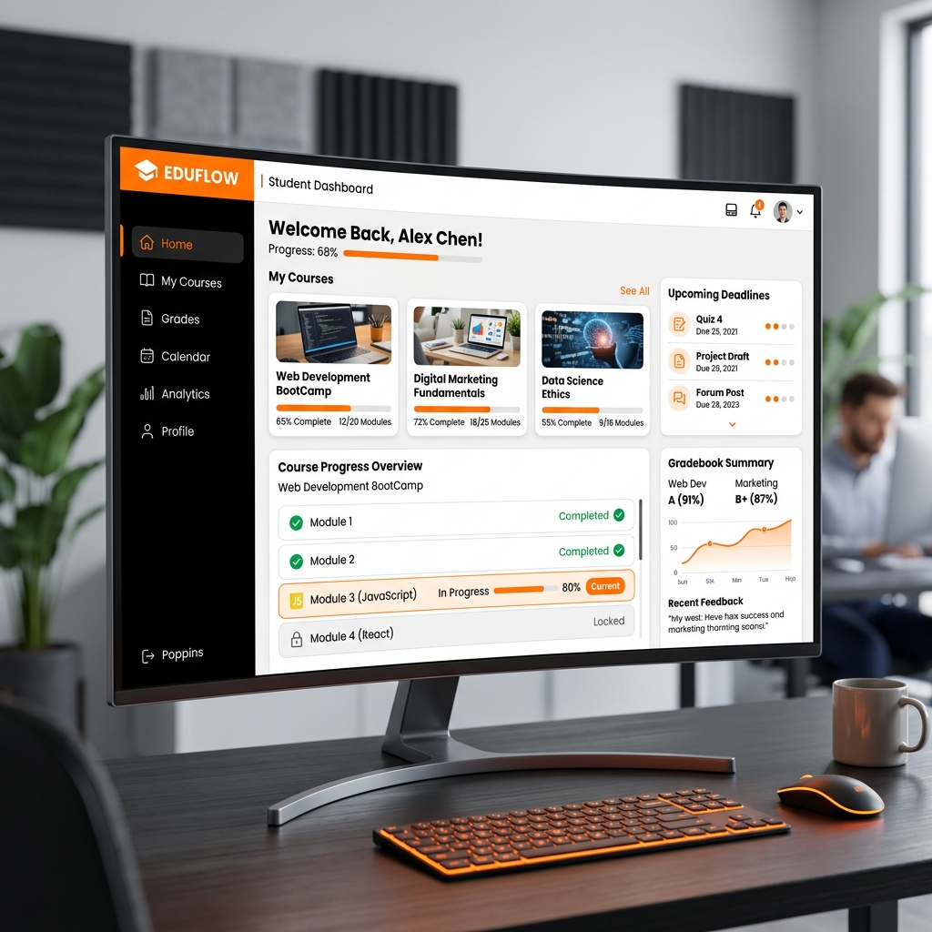 Moodle LMS Dashboard